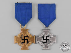 Germany, Third Reich. A Pair Of Civil Service Faithful Service Medals
