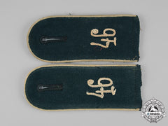 Germany, Heer. A Set Of Heer 46Th Infantry Division Shoulder Straps