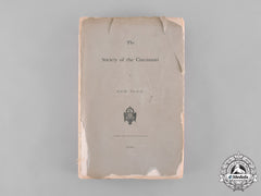 United States. The Society Of The Cincinnati Meetings Transcript, By John Schuyler, C. 1886
