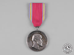 Mecklenburg-Schwerin, Grand Duchy. A Friedrich Franz Merit Medal In Silver