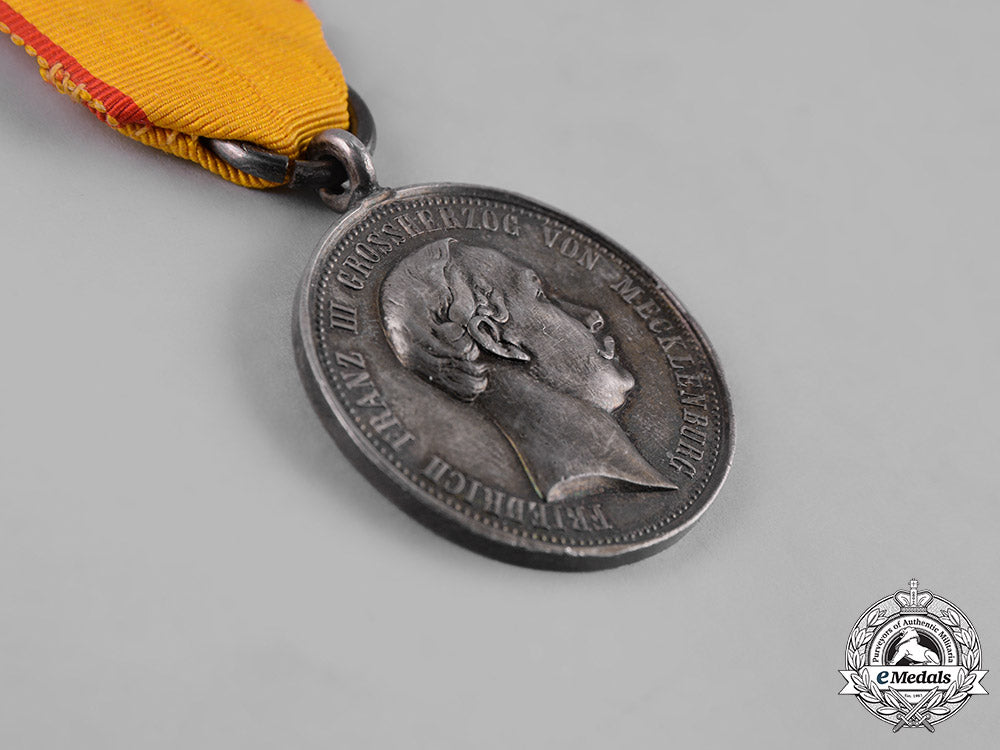 mecklenburg-_schwerin,_grand_duchy._a_military_merit_medal_in_silver,_c.1890_m19_12749
