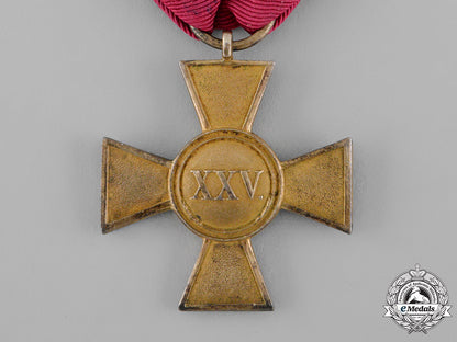 hesse-_kassel,_landgraviate._a25-_year_long_service_cross_for_officers,_c.1855_m19_12764