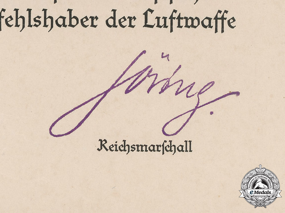 germany,_luftwaffe._an_award_document_for_an_honour_goblet_of_the_luftwaffe_to_oberfeldwebel_werner_borner_m19_12921