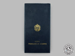 Venezuela, Republic. Order Of Francisco De Miranda, I Class Grand Cross Case
