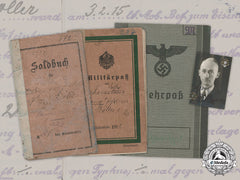 Germany, Wehrmacht. A Document Group To Georg Johann Möller
