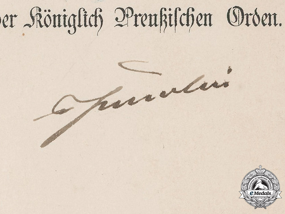 prussia,_state._a_red_eagle_order_ii_class_with_oak_leaves_award_document_to_privy_councillor_dr._hecht,_c.1914_m19_13282