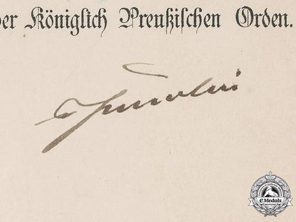 prussia,_state._a_red_eagle_order_ii_class_with_oak_leaves_award_document_to_privy_councillor_dr._hecht,_c.1914_m19_13282