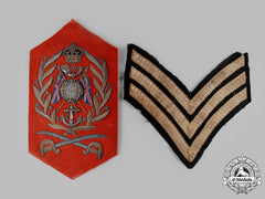 United Kingdom. A Royal Marines Drum Major's Insignia And Rank Chevrons, C.1910