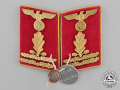 Germany, Nsdap. A Pair Of Reichs-Level Hauptabschnittsleiter Collar Tabs