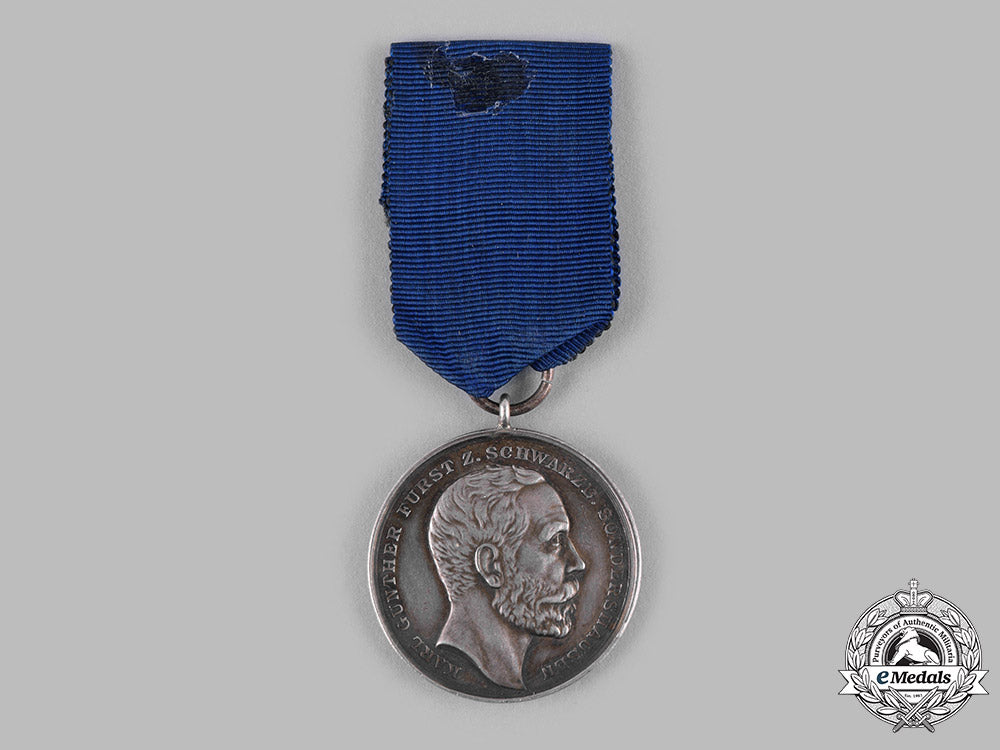 schwarzburg-_sonderhausen,_principality._a_silver_medal_for_industrial_merit,_c.1870_m19_13539