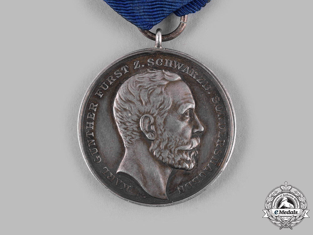 schwarzburg-_sonderhausen,_principality._a_silver_medal_for_industrial_merit,_c.1870_m19_13540