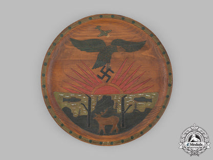 germany,_luftwaffe._a_commemorative_wooden_plate,_c.1940_m19_13850