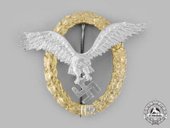 Germany, Luftwaffe. A Pilot & Observer Badge In Aluminum, By C.e. Juncker