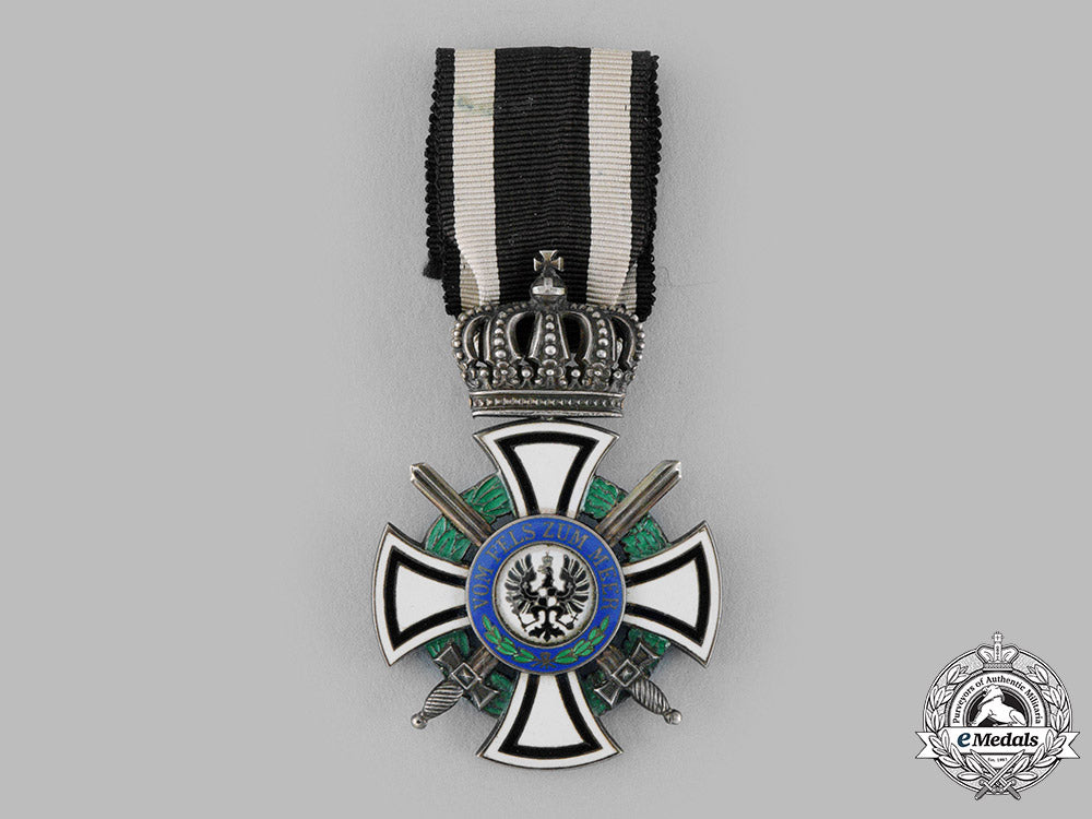 prussia,_kingdom._a_house_order_of_hohenzollern,_knight’s_cross_with_swords,_by_wagner&_sohn,_c.1916_m19_14120