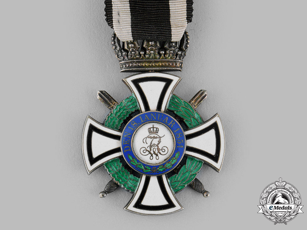 prussia,_kingdom._a_house_order_of_hohenzollern,_knight’s_cross_with_swords,_by_wagner&_sohn,_c.1916_m19_14123