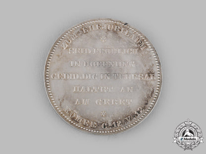 germany,_imperial._a50_th_wedding_anniversary_silver_medal_with_case,_by_emil_weigand,_c.1900_m19_14140