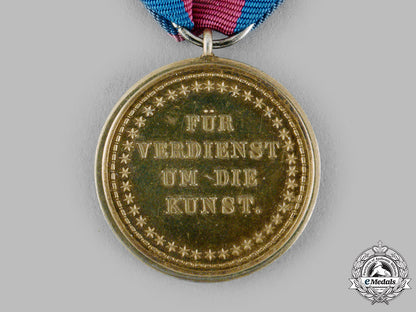 oldenburg,_grand_duchy._a_rare_golden_medal_for_merit_in_the_arts,_c.1910_m19_14147_1