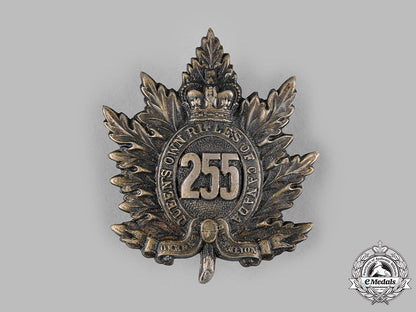 canada,_cef._a255_th_infantry_battalion"_queen's_own_rifles"_cap_badge_m19_14294