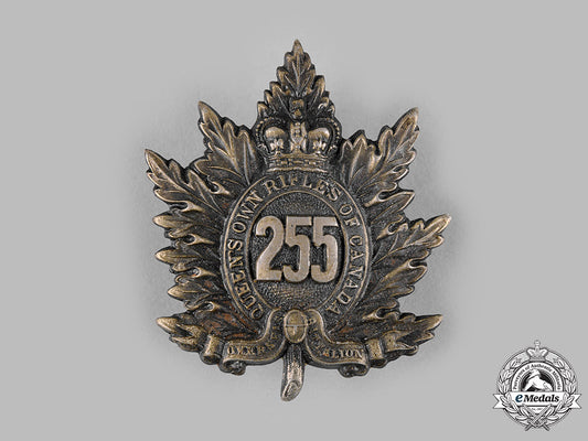 canada,_cef._a255_th_infantry_battalion"_queen's_own_rifles"_cap_badge_m19_14294