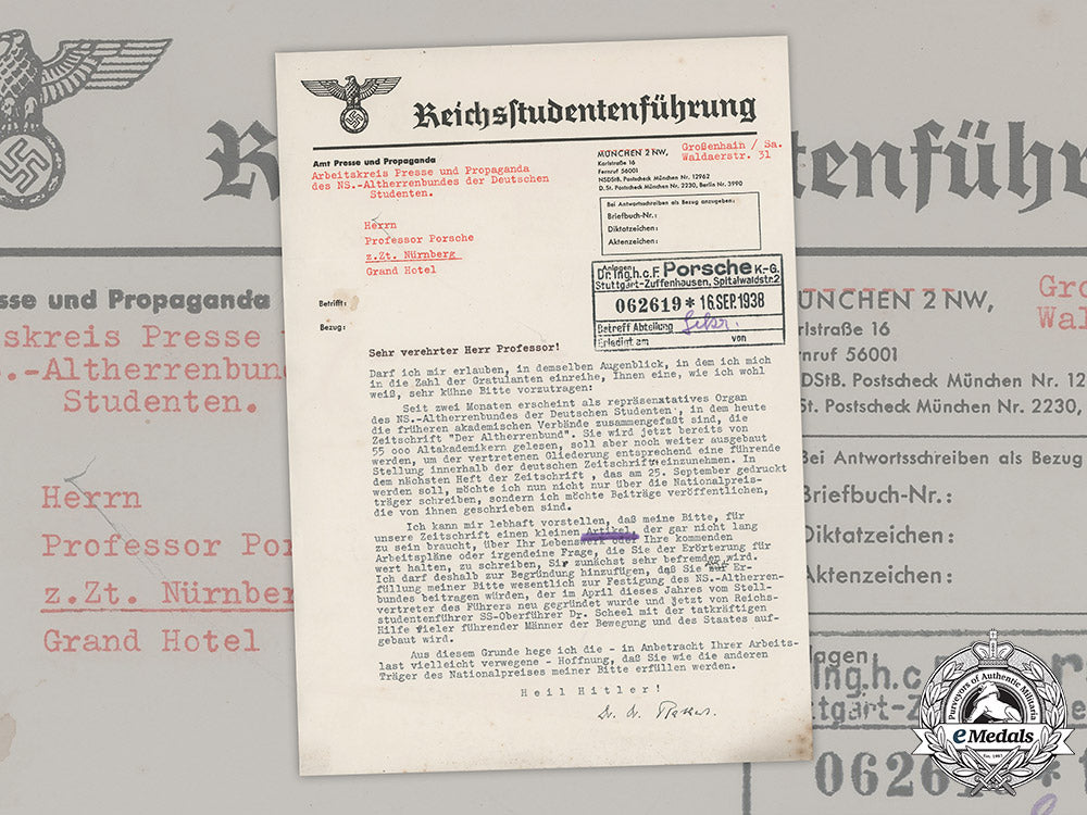 germany,_ns-_altherrenbund._a_letter_from_ns_league_to_automobile_developer_prof._porsche,1938_m19_1440