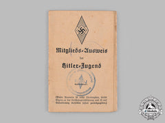 Germany, Hj. A Membership Card To Josef Steels