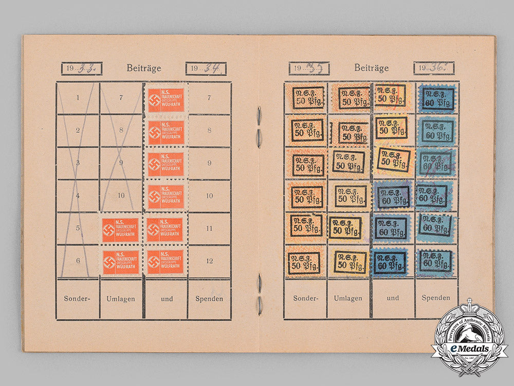 germany,_third_reich._a_lot_of_membership_badges_and_cards_to_hulda_wichelhaus_m19_14609