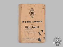 Germany, Hj. A Hj Membership Card To Gerhard Schulz