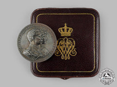 Germany, Imperial. A 50Th Wedding Anniversary Silver Medal, With Case, By Emil Weigand