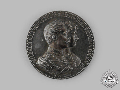 germany,_imperial._a50_th_wedding_anniversary_silver_medal,_with_case,_by_emil_weigand_m19_14790