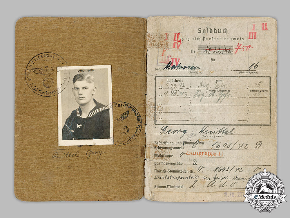 germany,_kriegsmarine._the_soldbuch,_award_documents,_and_photographs_of_signalobergefreiten_georg_knittel_and_malermeister_josef_knittel_m19_14877