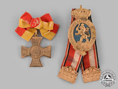 Hesse, Grand Duchy. A Pair Of Hessian Veterans Association Badges