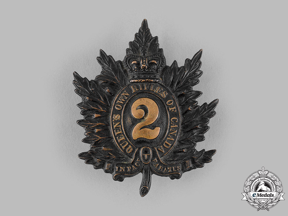 canada,_dominion._a_queen's_own_rifles_of_canada_cap_badge,_c.1890_m19_15228