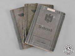 Germany, Wehrmacht. A Group Of Three Second War Period Wehrpässe