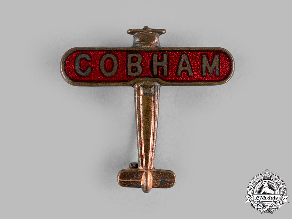 united_kingdom._an_aviator_alan_cobham's_flying_circus_de_havilland_moth_red_monoplane_badge,_c.1932_m19_15734
