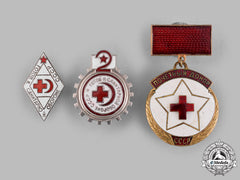 Russia, Soviet Union. Three Badges