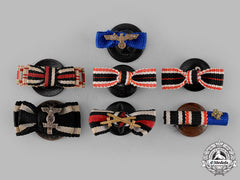 Germany, Wehrmacht. A Lot Of Medal Ribbon Boutonnieres