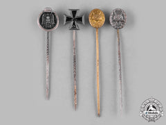 Germany, Wehrmacht. A Lot Of Second War Period Wehrmacht Award Stick Pins
