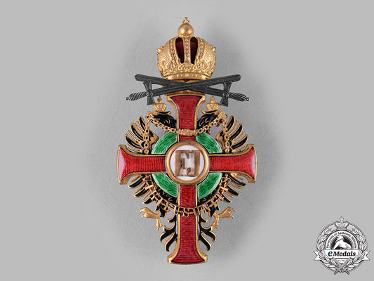 austria,_imperial._an_order_of_franz_joseph,_officer’s_cross_with_swords&_lower_grade_war_decoration(_rothe_copy)_m19_16064