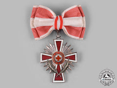 Austria, I Republic. An Honour Decoration Of The Red Cross, Ii Class Cross, With Decoration, For Ladies (Collectors Copy)