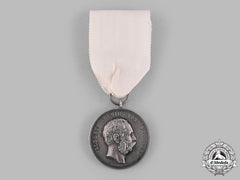 Saxony, Kingdom. A Silver Medal For Lifesaving, By Max Barduleck, C.1900