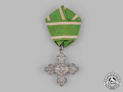 saxe-_altenburg,_duchy._a30-_year_honour_cross_for_servants,_c.1890_m19_16326_1