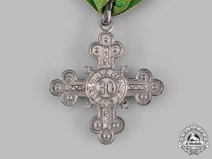 saxe-_altenburg,_duchy._a30-_year_honour_cross_for_servants,_c.1890_m19_16327_1