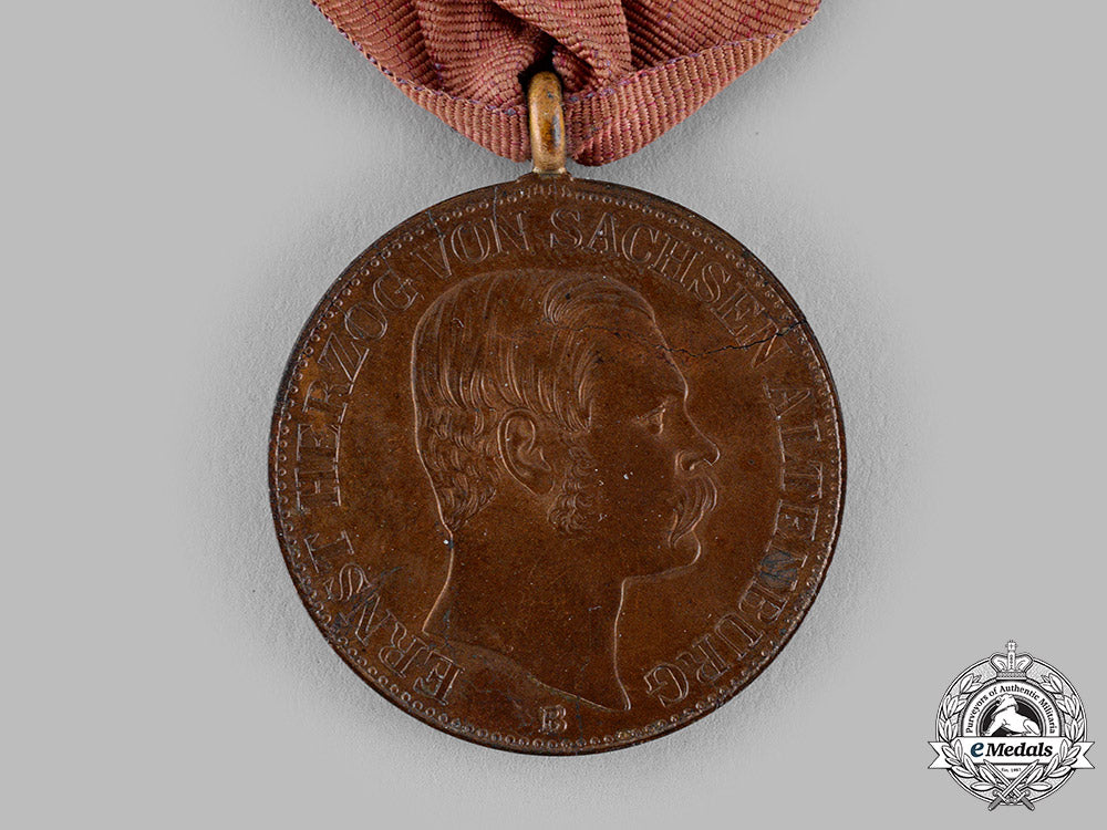 saxe-_altenburg,_duchy._an1864_medal_for_assistance_in_the_altenburg_castle_fire_m19_16341