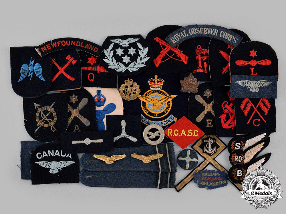 canada,_united_kingdom._a_grouping_of_patches_and_insignia_m19_16628