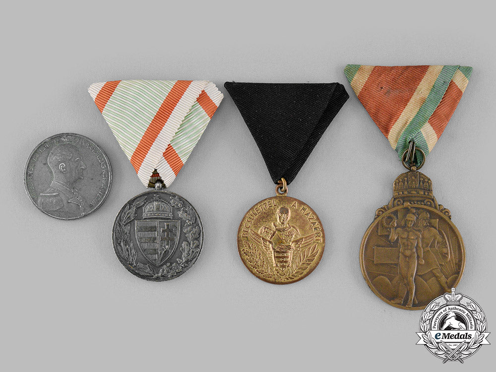 hungary,_kingdom._a_lot_of_four_medals_m19_16668