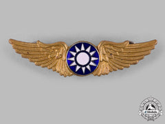 China, Republic. An American-Made Republic Of China Air Force Basic Pilot Badge, C.1943