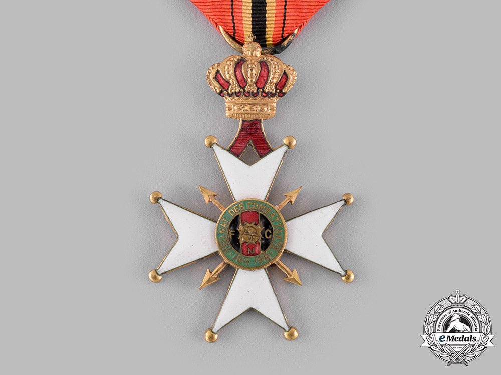 belgium,_kingdom._a_cross_of_the_national_federation_of_combatants_of_belgium1914-1918_m19_16843