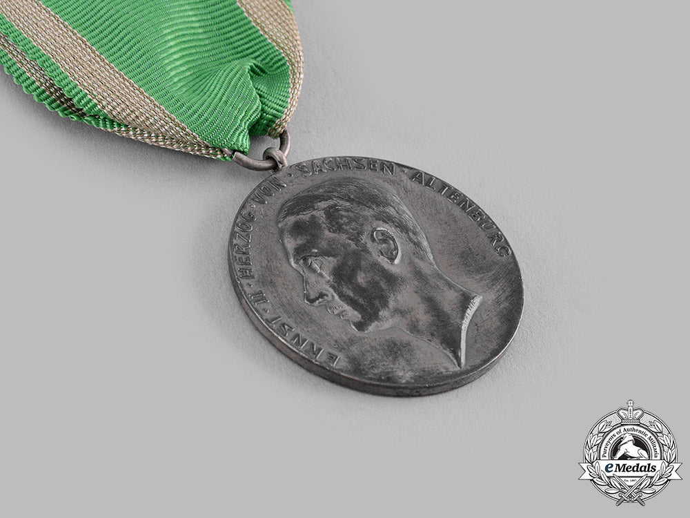 saxe-_altenburg,_duchy._a_silver_medal_for_art_and_science_by_glaser&_sohn,_c.1910_m19_16939_1