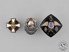 Estonia, Republic. A Lot Of Three Lapel Badges