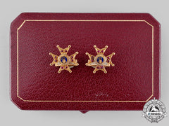 Vatican. A Spink-Made Pontifical Equestrian Order Of St. Gregory The Great Cufflinks Pair